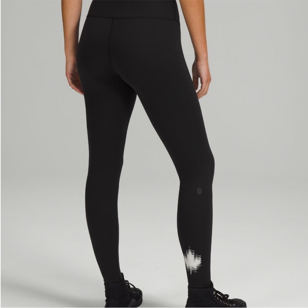 🇨🇦LULULEMON Team Canada Wunder Train High-Rise Tights 28" COC Logo